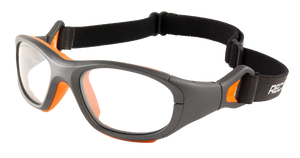 Gunmetal-Orange frame/Clear Silver lenses
