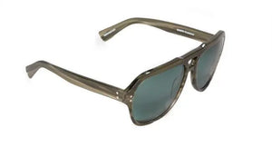 Green Wood frame/Green-Grey Polarized lenses