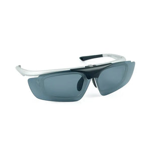 Silver frame/Polarized Gray lenses