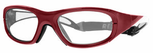 Crimson frame/Clear Silver lenses