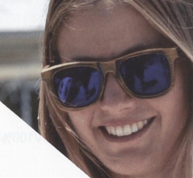 Girl wearing Ocean Nelson sunglasses