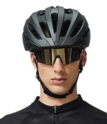 Cyclist wearing Nordik Frigg 2 sunglasses