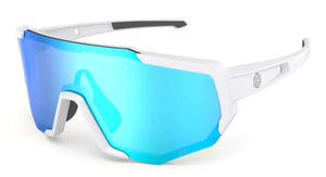 White frame/Diamant Ice Blue lens