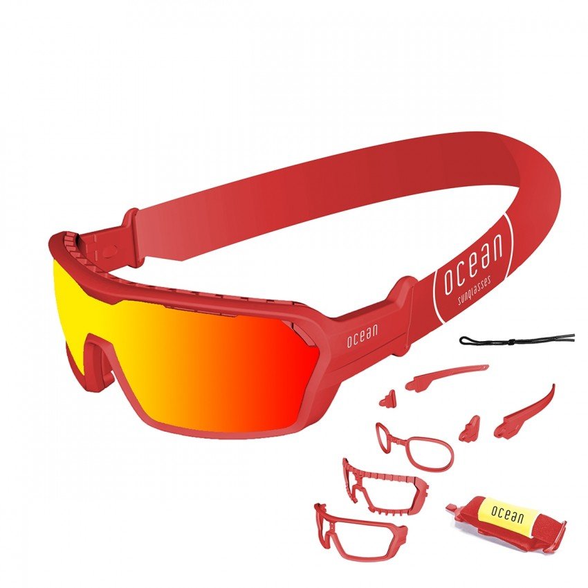 Ocean Chameleon Floating Sunglasses Red/Revo Red