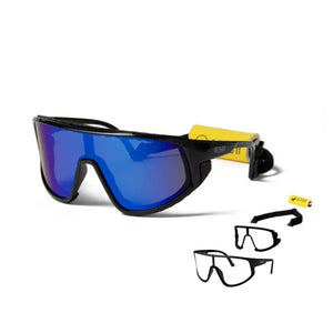 Shiny Black frame/Revo Blue Polarized lenses