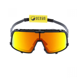 Shiny Black frame/Revo Red Polarized lenses