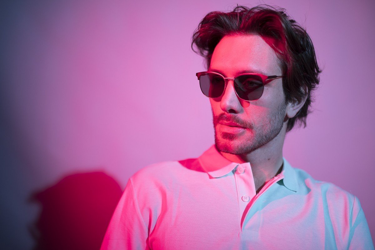 Man wearing Ocean Milo sunglasses