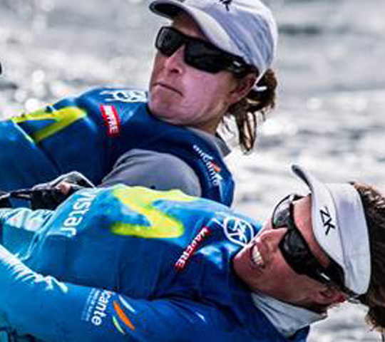 Sailors wearing Ocean Race sunglasses