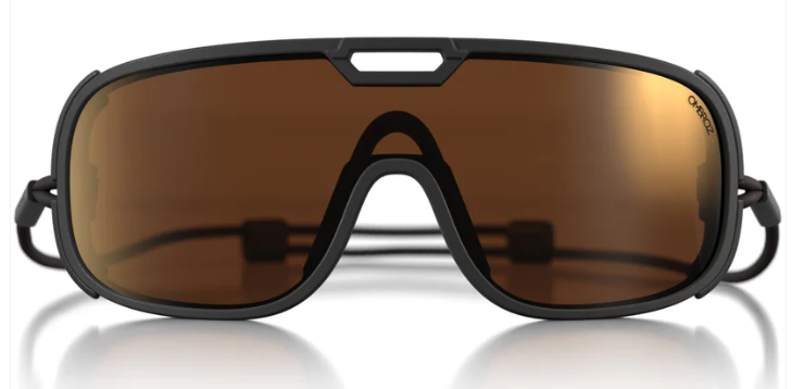 Ombraz Refugio sunglasses in charcoal with bronze mirror