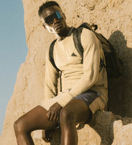 Man wearing Ombraz Refugio sunglasses