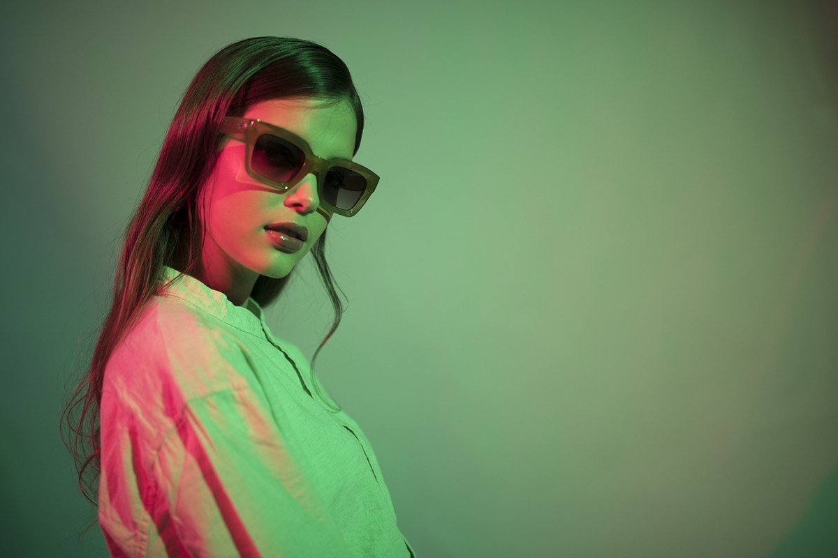 Woman wearing Ocean Osaka sunglasses