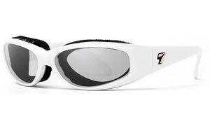 Glacier White frame with SharpView Clear PC lenses