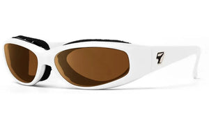 Glacier White frame with Sharpview Copper PC lenses
