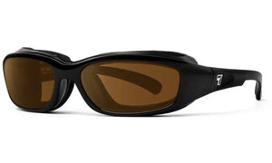 Glossy Black Frame with Polarized Sharpview Copper PC Lenses