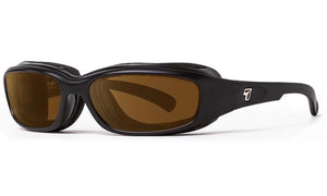 Matte Black Frame with Polarized Sharpview Copper Lenses