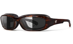 Dark Tortoise Frame with Photochromic DarkShift Lenses
