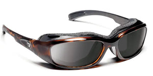 Dark Tortoise Frame with Polarized Sharpview Gray PC Lenses
