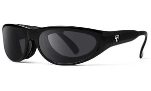 Glossy Black frame with Polarized Sharpview Gray PC lenses