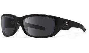 Glossy Black frame with Polarized Sharpview Gray PC lenses