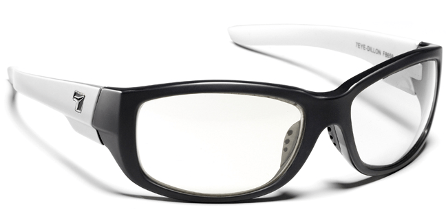 7Eye by Panoptx Ebony & Ivory/Sharpview Clear Sunglasses