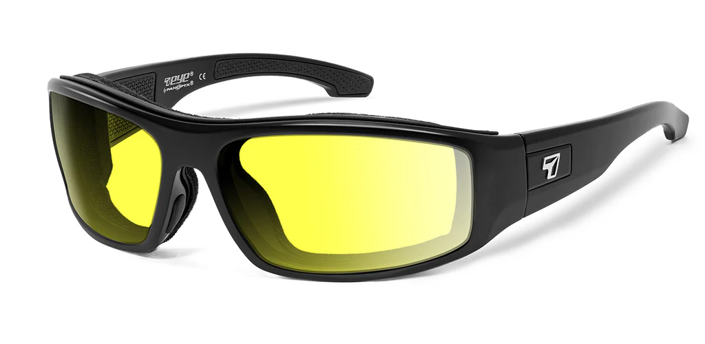 7Eye by Panoptx Let it Rip Matte Black/Yellow
