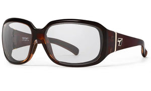 Crystal Chocolate frame with Sharpview Clear lenses