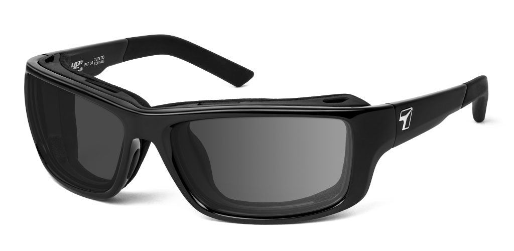 7Eye by Panoptx Notus Black glasses for wind protection
