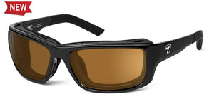 Glossy Black Frame with Polarized Sharpview Copper lenses