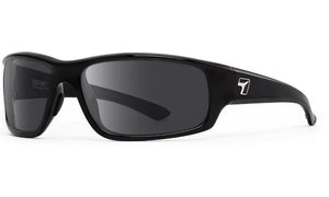 Glossy Black frame with Polarized Sharpview Gray PC lenses