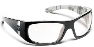 Black C-Note frame with Sharpview Clear PC lenses