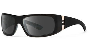 Black C-Note frame with Polarized Sharpview Gray PC lenses