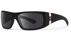 Matte Black frame with Polarized Sharpview Gray PC lenses