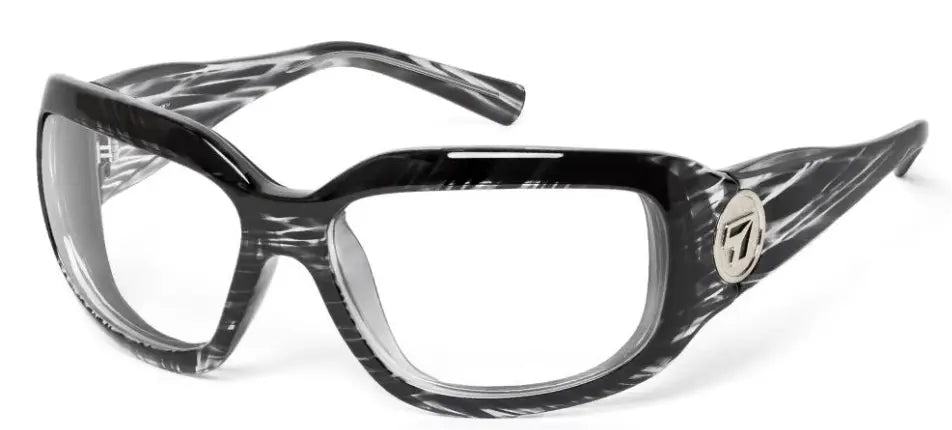 7Eye by Panoptx Shasta sunglasses in black striped tortoise