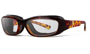 Light Tortoise Frame with Sharpview Clear PC Lenses