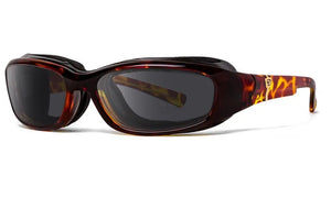 Light Tortoise Frame with Polarized Sharpview Gray PC Lenses