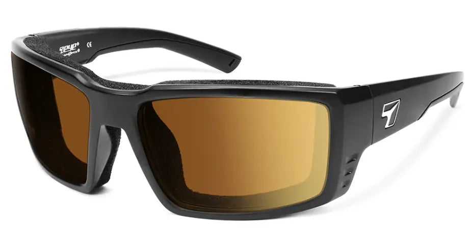 7Eye by Panoptx Let it Rip Matte Black sunglasses in black with copper