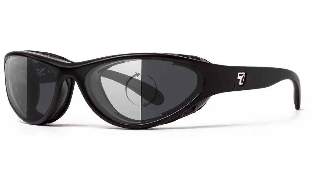 7Eye by Panoptx Viento Matt Black/Photochromic Eclypse lenses