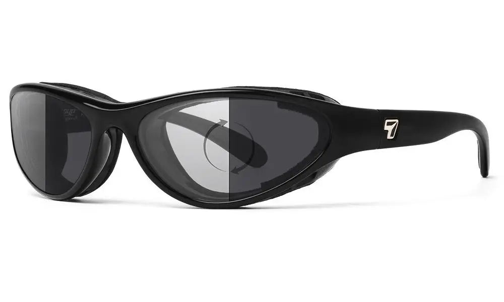 7Eye by Panoptx Viento Gloss Black/ Photochromic Eclypse lenses