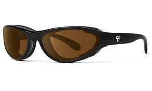 Glossy Black Frame with Polarized Sharpview Copper PC lenses