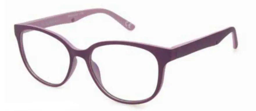 Polinelli P-202 Plum on Light Plum blue light reading glasses