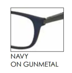 Navy on Gunmetal