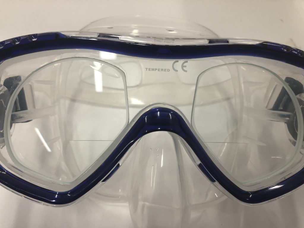 Glue In Prescription bifocal (size of lens will vary depending on mask)