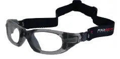 Gray Transparent with Strap/Clear/Med  (fits ages 7 to 15)