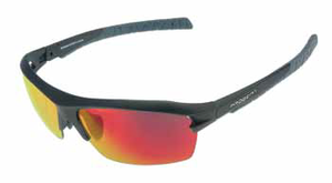 Matt Graphite/Gray with Red Mirror Lenses