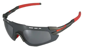 Matte Graphite -Red frame/Gray Shield lenses