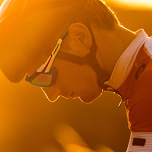 Cyclist wearing Progear Sprinter