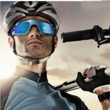 Person modelling progear sprinter sunglasses