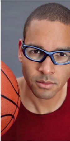 Man wearing Progear Eyeguard Sports glasses