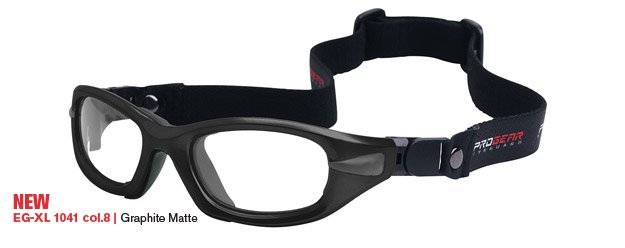 Progear Eyeguard with Strap in Graphite