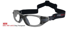Gray Transparent with Strap/Clear/Med  (fits ages 7 to 15)